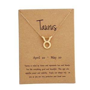 Taurus Zodiac Necklace